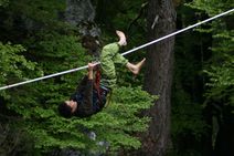 Highline in der Brandenberger Ache/Tirol 2010